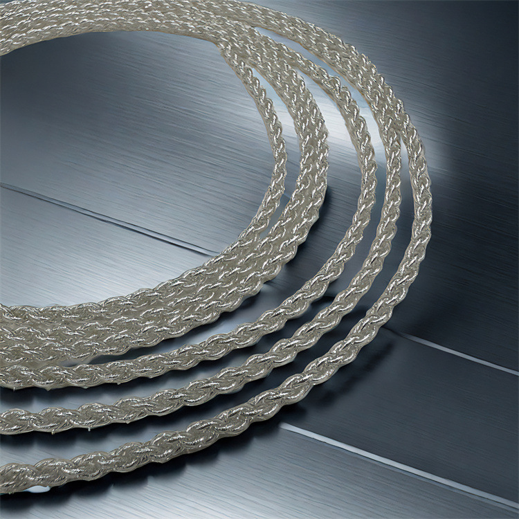 Single Crystal Copper Silver Plated Wire 4 Strand Braided 100 Core Hifi Diy Headset Upgrade Wire Silver Plated Upgrade Wire