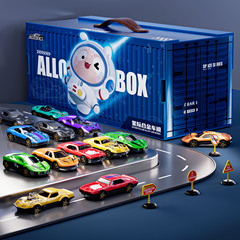 Alloy car toy for boys birthday gift racing boy gift set car model toy car decorative