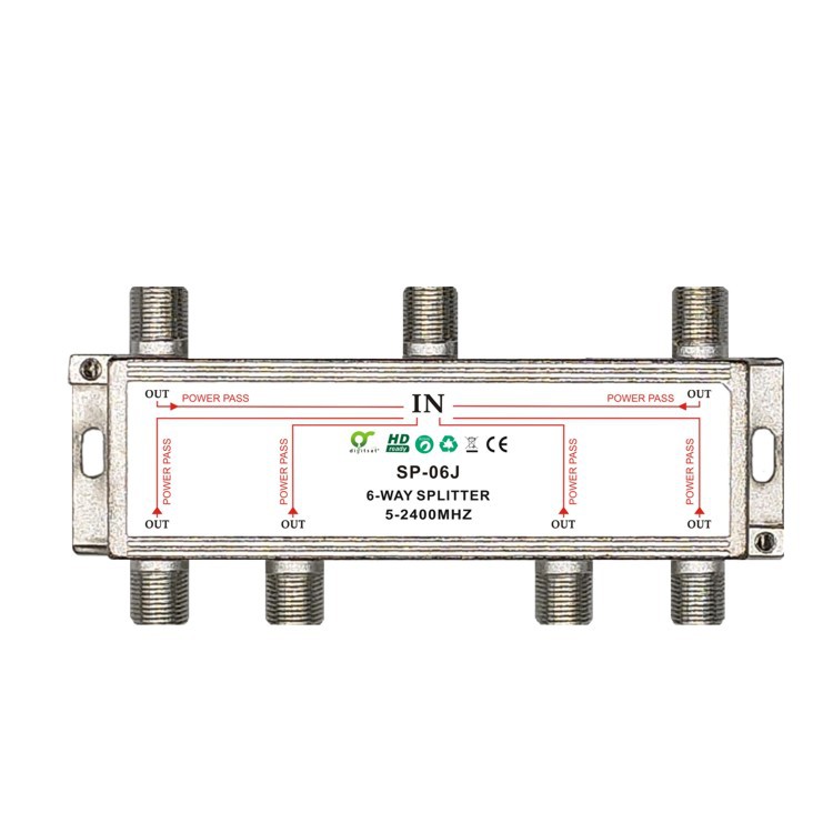 Satellie Splitte 分配器SP06J  电视信号6功分器 6-way splitter