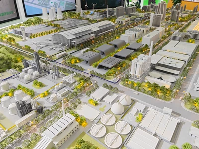 Smart Industrial Model Smart City Green Circular Energy Building Building Building Bridge Smart Industrial Model (Industrial molds) - choose-the-style-of-the-sand-table-model