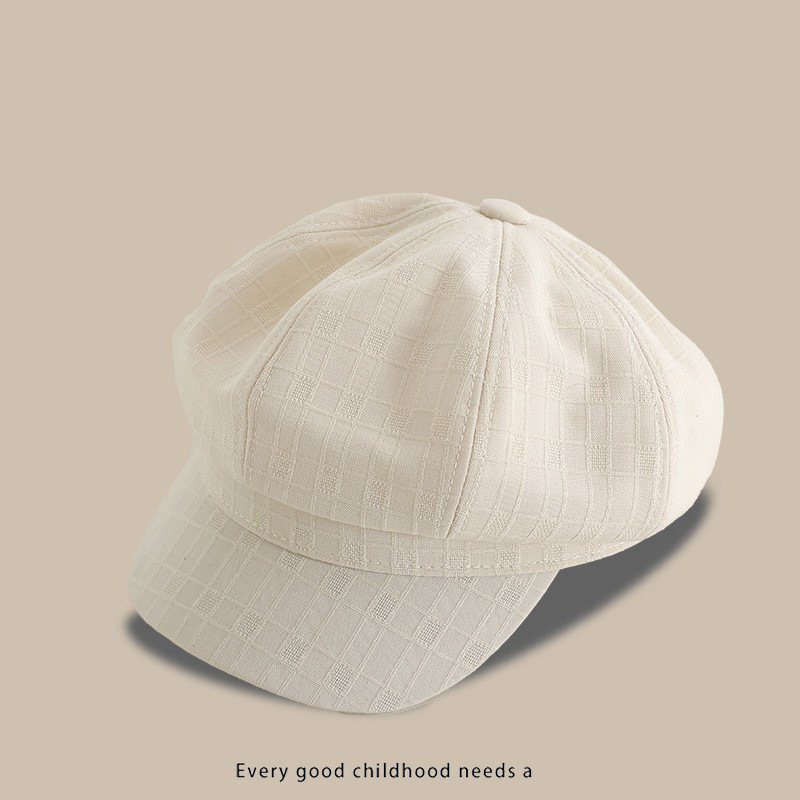 Otoño y invierno nuevo ins gorra de octogono de lengua de pato coreana gorra de invierno para hombres y mujeres gorra de invierno de calabaza de aire universal