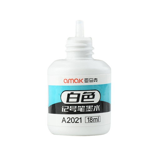 Yamac ink white marker ink 18ml water-based large capacity refill liquid white ink wholesale