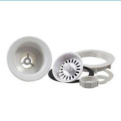 Tianli kitchen sink plastic drain accessories washbasin old-fashioned white drain drainer XK101