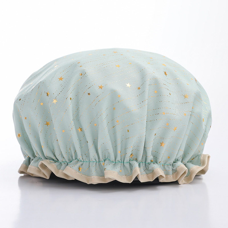 Pastoral Heart Shape Cpe Shower Cap display picture 1