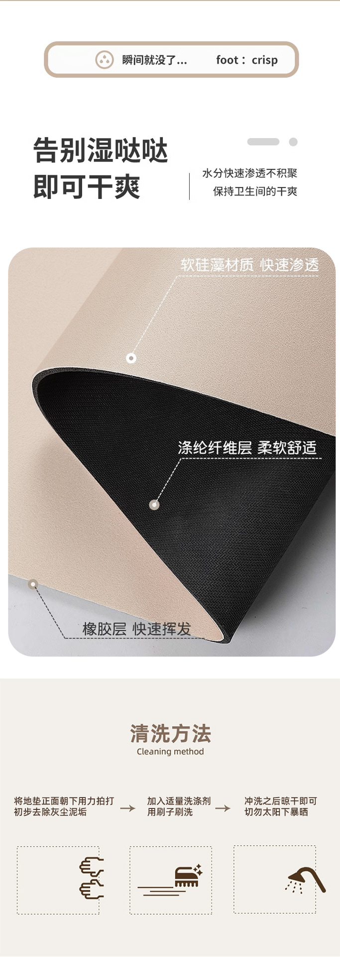 Cute Bathroom Mat Capibala Diatom Mud Absorbent Capybara Mat Toilet Door Non-slip Foot Mat Carpet