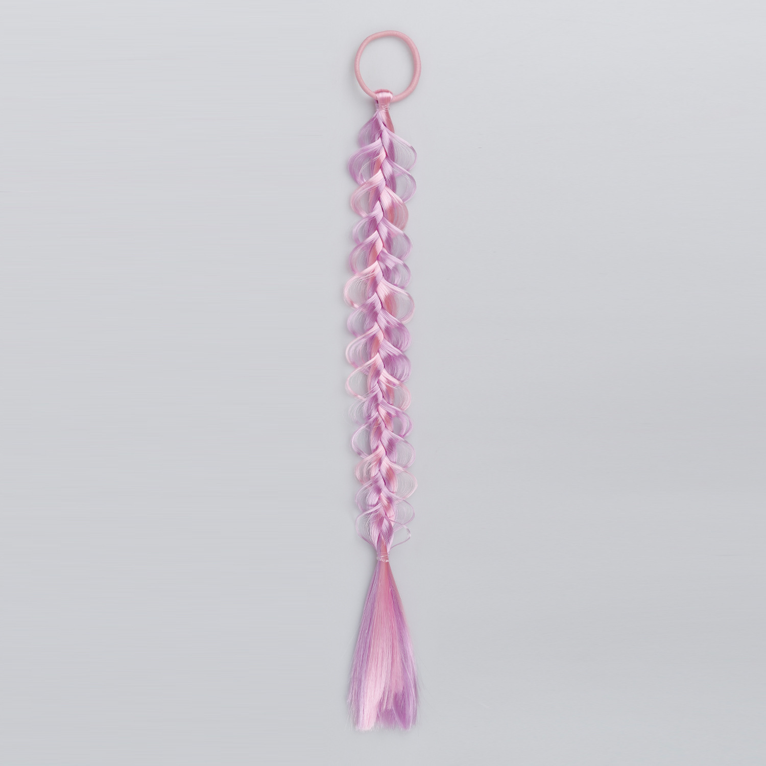 Comercio exterior pelucas de niños trenzas coloridas tocado de trenza burbuja anillo de cabello de alta elasticidad cabello de cola de caballo