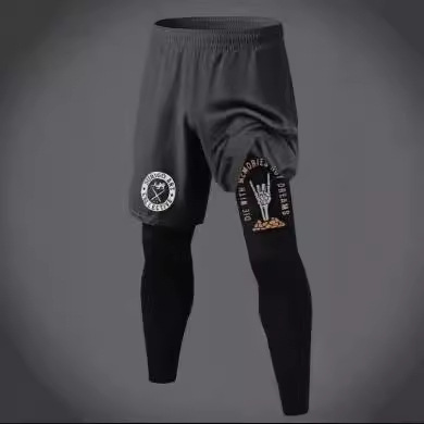 2024款亚马逊出口休闲裤两件套来图3D印花图案