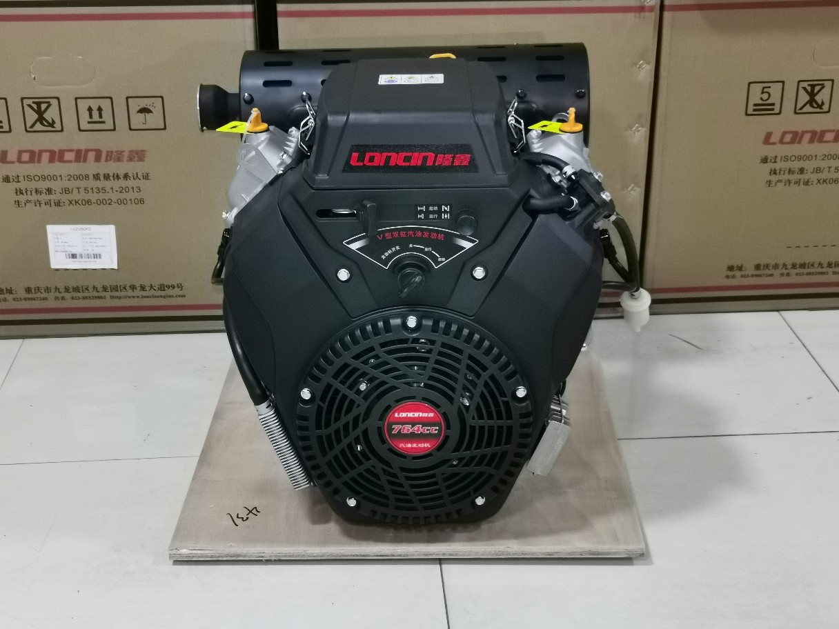 Longxin 764cc two-cylinder gasoline engine high pressure dredge cleaning machine ship machine 18kw 19 kW 27-30 horsepower