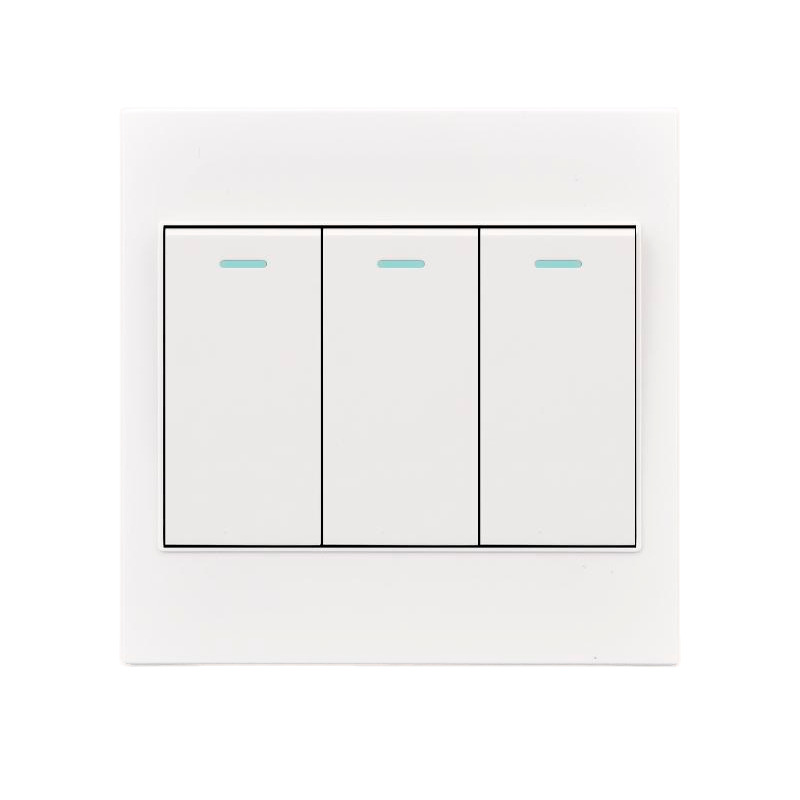 Interruptor de Pared Empotrable Tipo 86 de Bronce Plateado Mecánico para Casa image 5