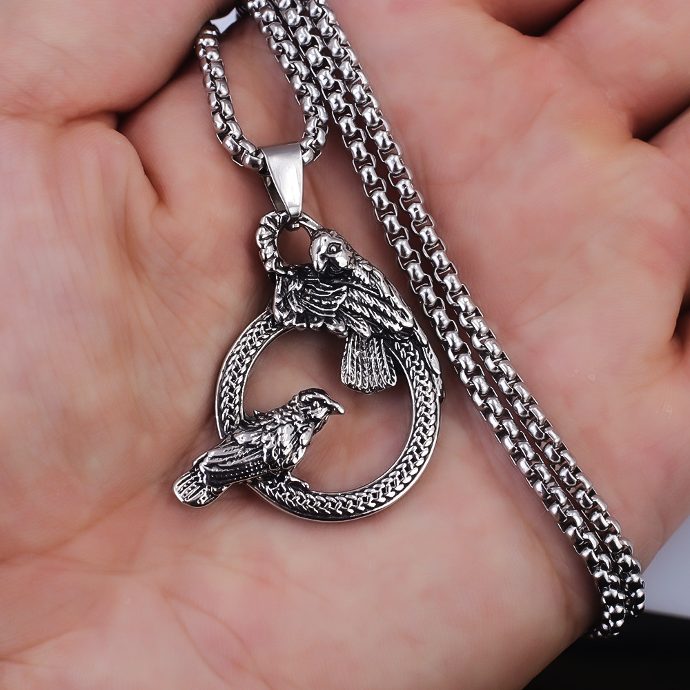 retro necklace stainless steel