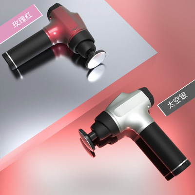 热敷冷敷筋膜枪厂家跨境肌肉按放松摩器触屏智能震动电动筋膜抢