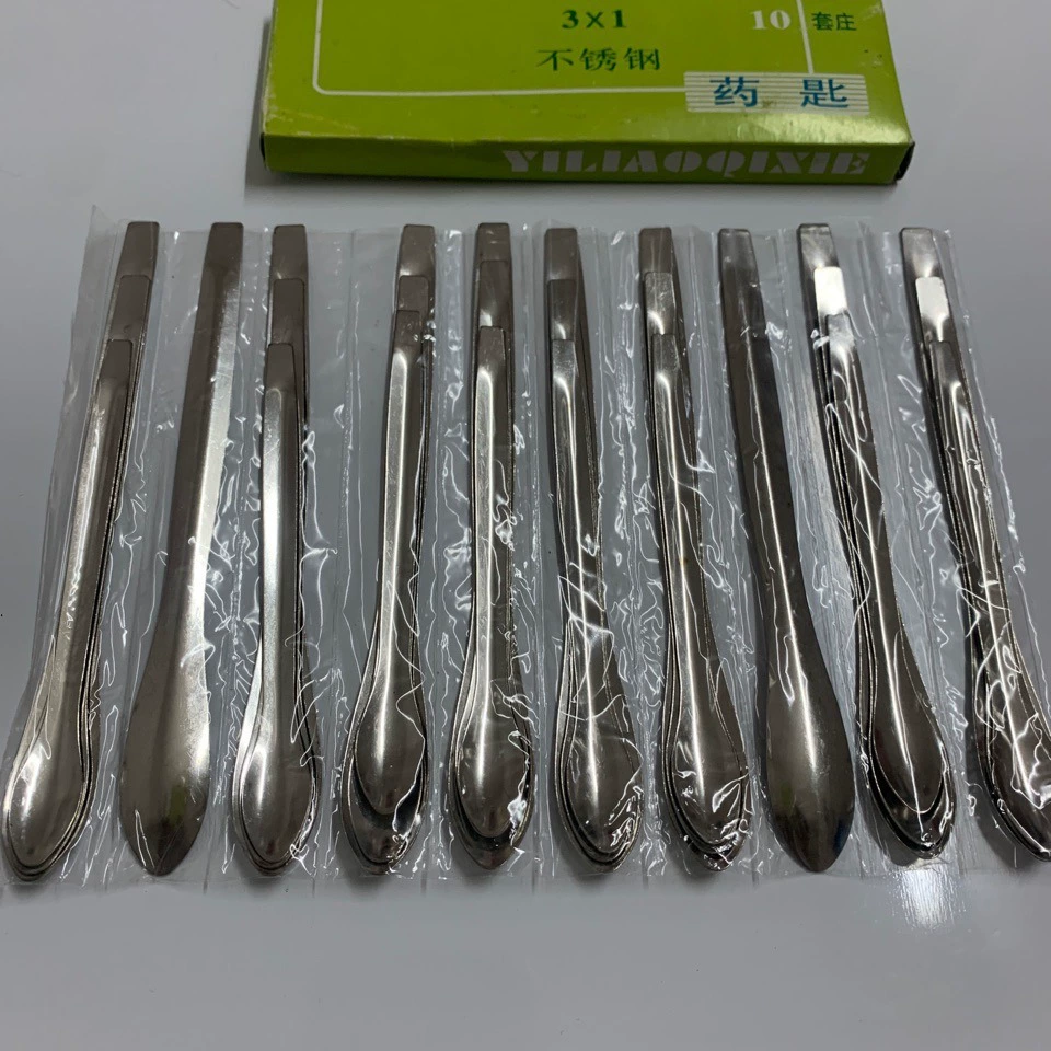 Завод прямых продаж 3*1 костюм медицины ложка с одной головкой двойной головкой из нержавеющей стали микро медицины ложка шпатель медицины скребок медицинская ложка