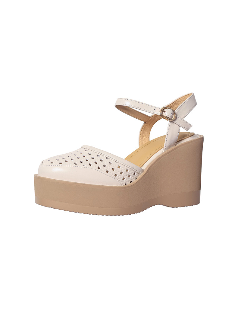 Sandal cao gót nữ mũi nhọn quai ngang đế dày 9.5cm — màu trắng ngà, màu mơ chi tiết 17