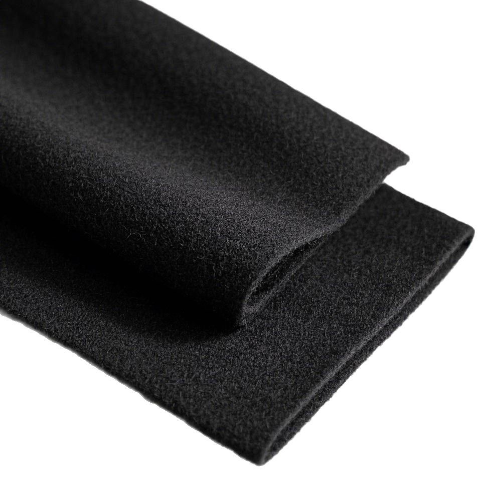 供应预氧丝隔热毡 汽车工业用阻燃耐高温黑色毛毡 无熔滴阻燃毡