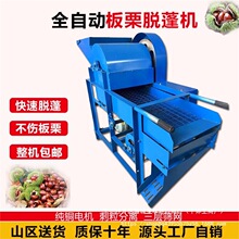 全自动板栗脱蓬机新款板栗脱壳机家用油栗锥栗脱苞机小型去刺球机