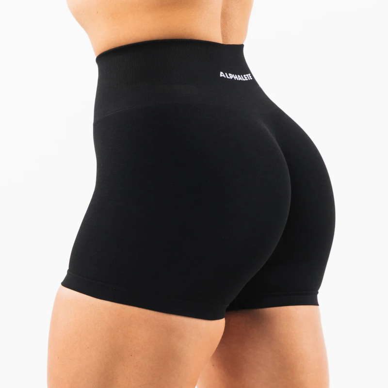Alphalete ヨガパンツ シームレス ニット 高弾性 ショーツ レディース 夏 アウトドア ランニング スポーツ 速乾性 3点パンツ|undefined