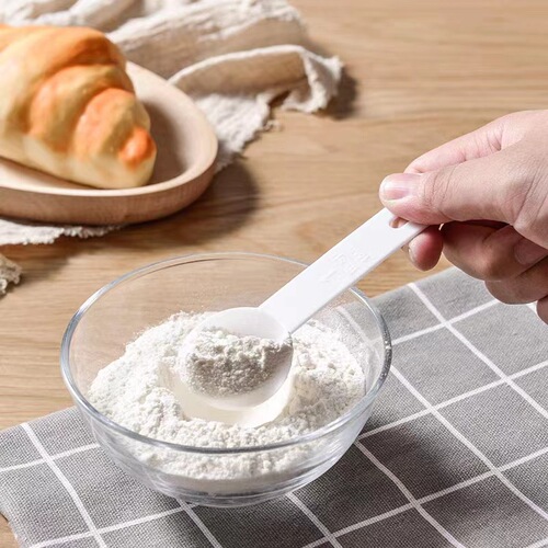 Set of 5 Plastic Baking Measuring Spoons with Graduations for Coffee, Milk Powder, and Flour - Precision 1g Small Measuring Spoons