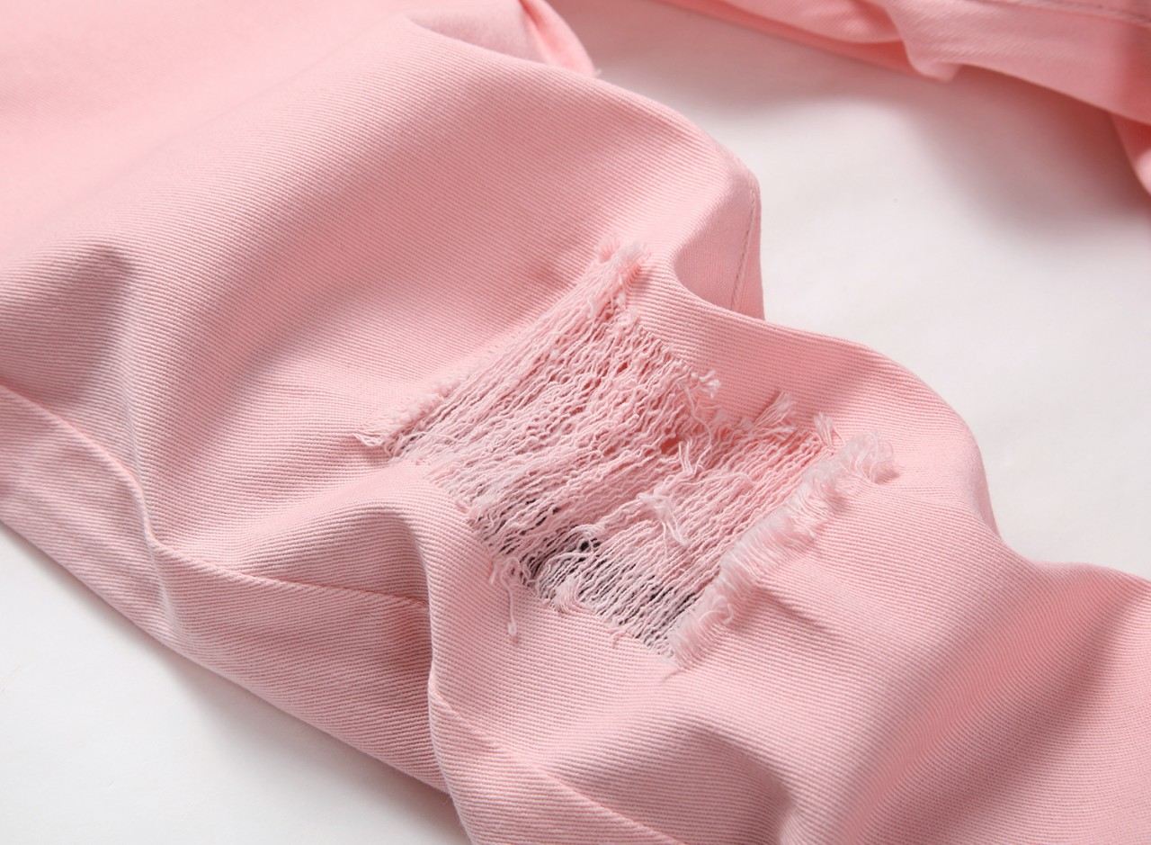 Junge Rosa Spezielle Versorgung Europäischen Und Amerikanischen Jungen Kinder Kleidung Gerade-Bein Zerrissene Jeans_voghion.com