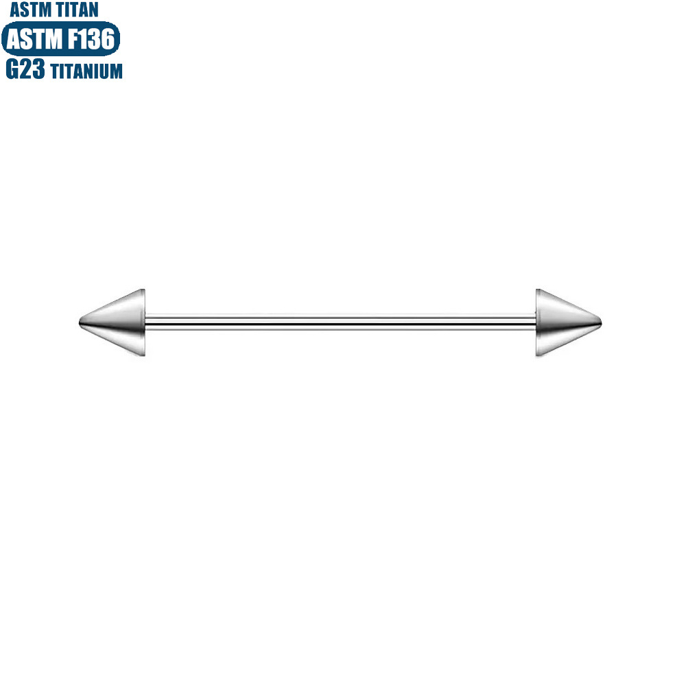 Labret piercing jewelry detail image