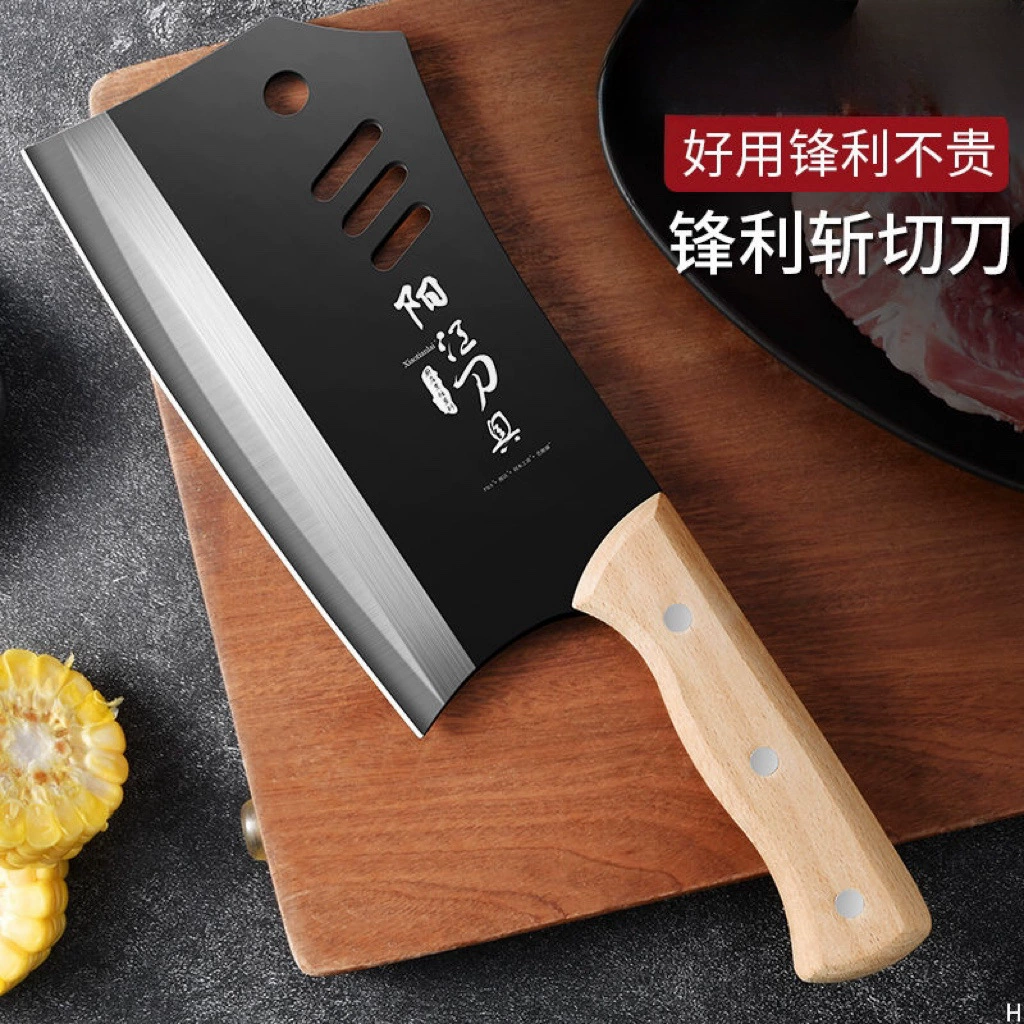 Кухонный нож Хунту, домашний кухонный нож для нарезки, специальный костный разделочный инструмент, острый и свободная заточка, старый железный кухонный нож