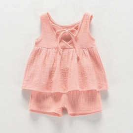 婴儿衣服新款韩版时尚夏季洋气0-4岁套装女宝宝夏装两件套潮1