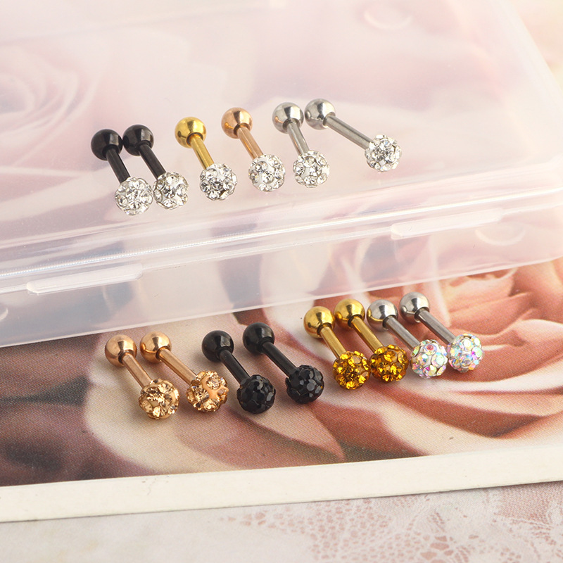 Labret piercing jewelry detail image