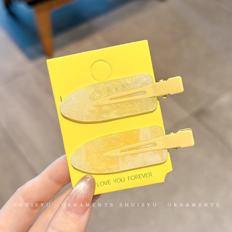 Coreano dulce dopamina hueso de color pequeño broche de pelo lateral universal broche de pelo roto lindo broche de moda mujer