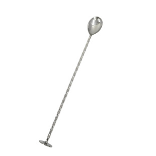 Stainless Steel Long Bar Spoon Ice Spoon Mixing Stick Cocktail Mixing Spoon Bar Milk Tea Coffee Stirring Spoon