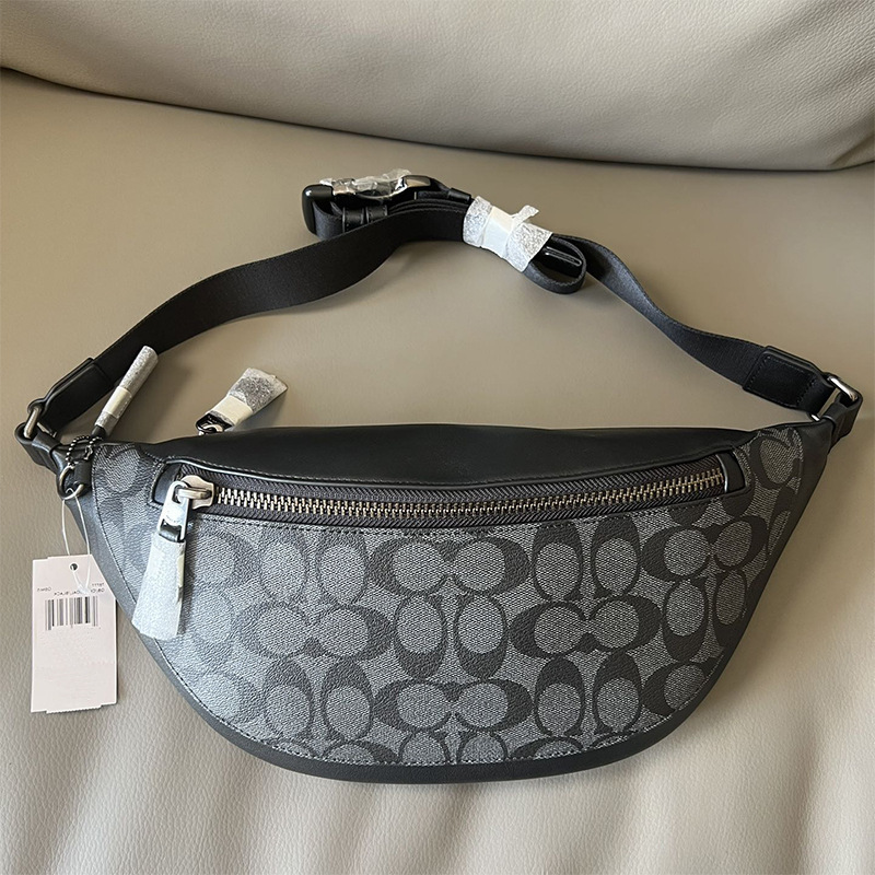 2023 Ole New Warren 33 classic presbyopic full printed zipper men's chest bag European and American retro waist bag