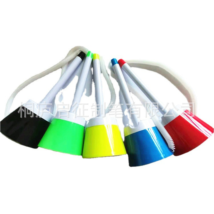 Plastic Desk Pen Color Base Desktop Desk Pen Printing Advertising Gift Desktop Pen Bank Counter Sign Pen