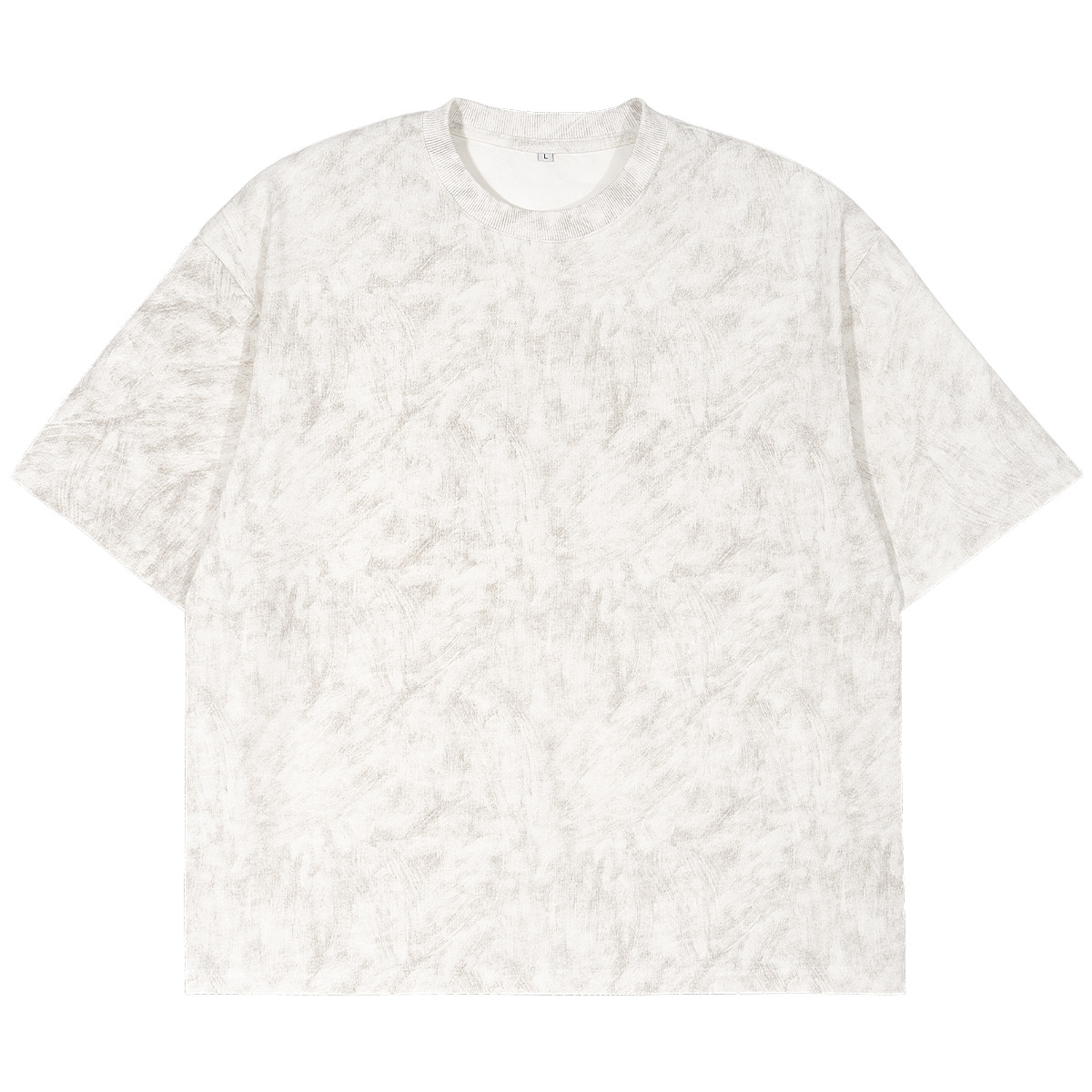 Ropa de hombre ETAI | Camiseta pesada batik de imitación de algodón de alta calidad marca de moda transfronteriza sentido de alta gama retro viejo hombre de manga corta