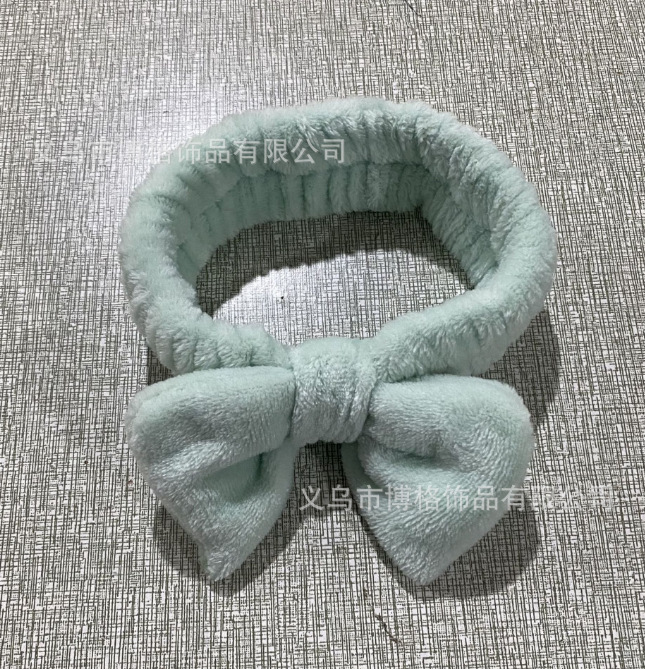 Diadema con lazo de lunares con estampado de leopardo europeo y americano, pañuelo facial SPA, diadema elástica transfronteriza, diadema de borde ancho a rayas