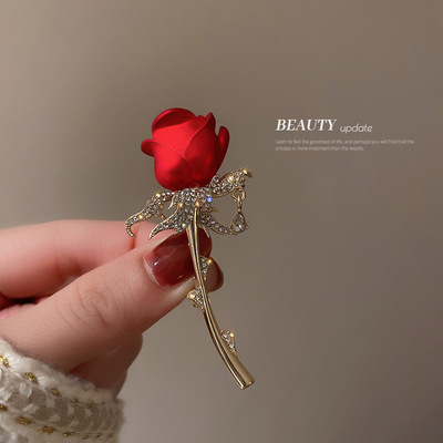 Europe and the United States set auger tulips rose brooch contracted temperament elegant corsage, fashion clothing accessories