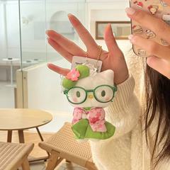 Kitty抹茶緑着物KTキーホルダー