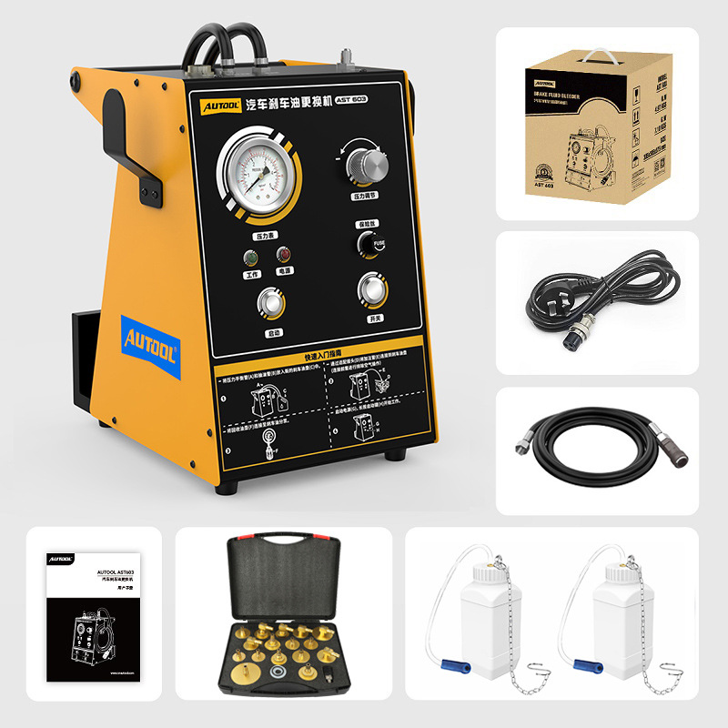AUTOOL AST603 Máquina de reemplazo de aceite de frenos Tipo de pulso Equipo automático de reparación y mantenimiento de automóviles Versión de alta gama