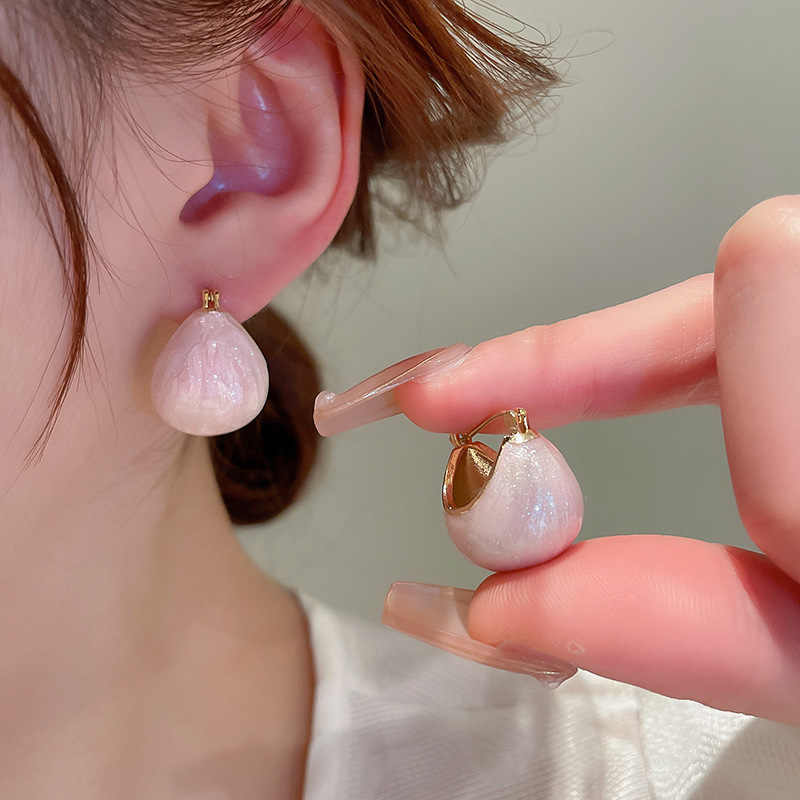 Aguja de plata Pendientes de flores dulces rosas Pendientes lindos de todo fósforo de la serie Mori Pendientes de diseño de moda de nicho al por mayor femenino