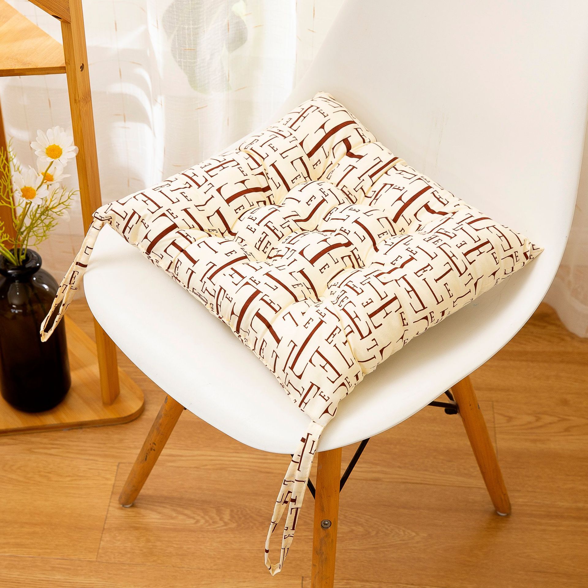 2, 4 tlg. Sitzkissen Stuhlkissen Gartenkissen Sitzauflage Auflage 40x40 cm Baumw - Bild 14 von 29