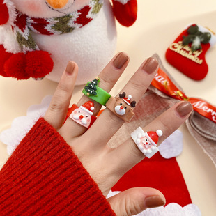 (Cross-border trading), creative accessory for elderly, three dimensional ring, geometric jewelry, European style, simple and elegant design