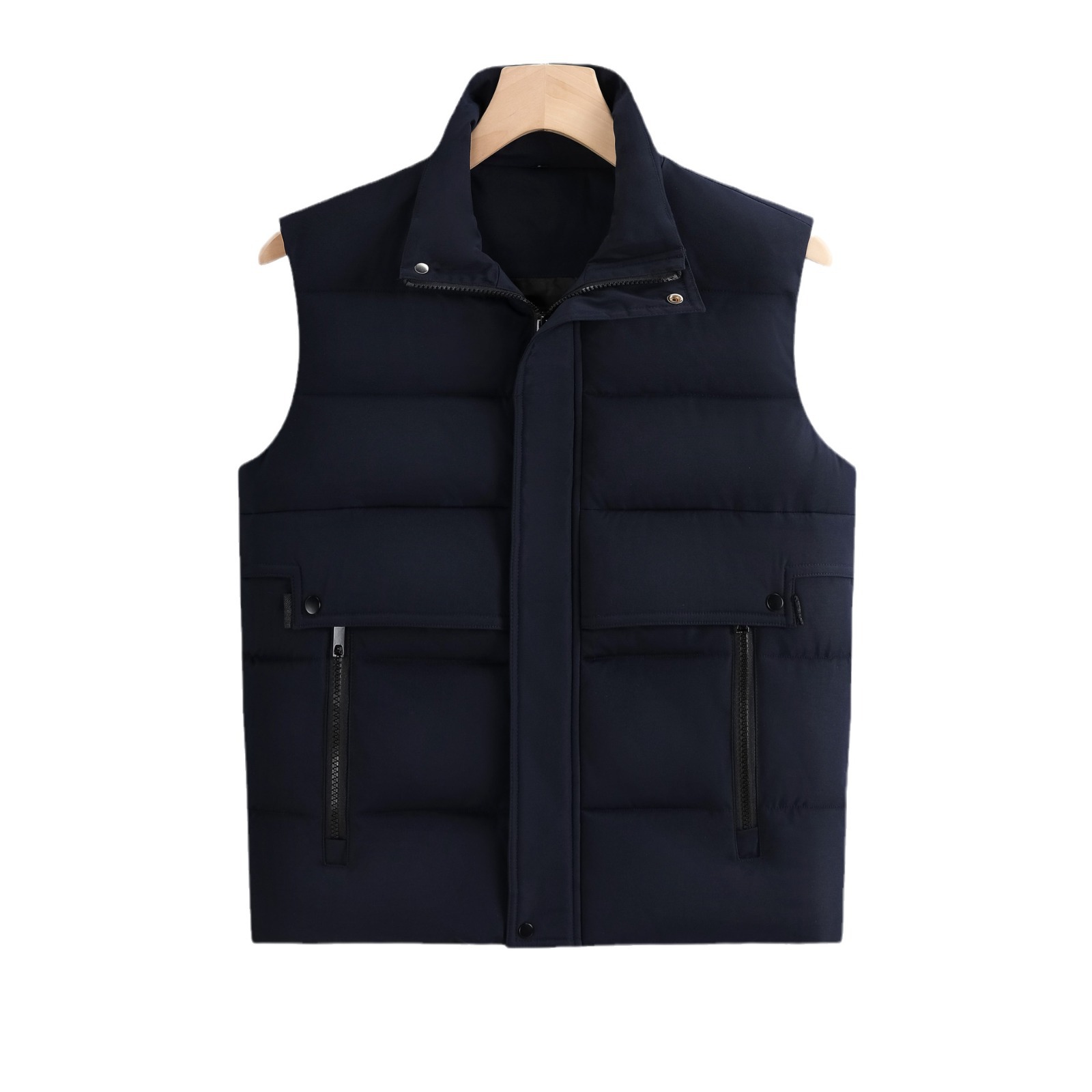 Chaleco de moda de invierno Chaleco de ropa de trabajo chaleco cálido abrigo engrosado abajo Chaleco de algodón logotipo personalizado