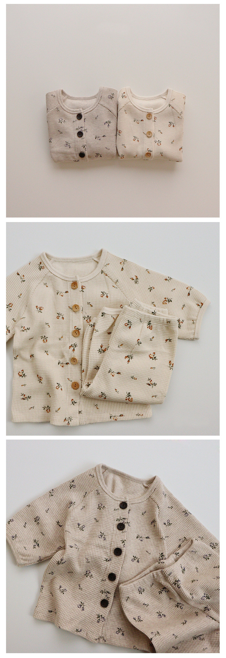 Girl'S, Boy'S Gender Printing Design Fashion Style Fashion Flower Printing Cotton Underwear & Sleepwear