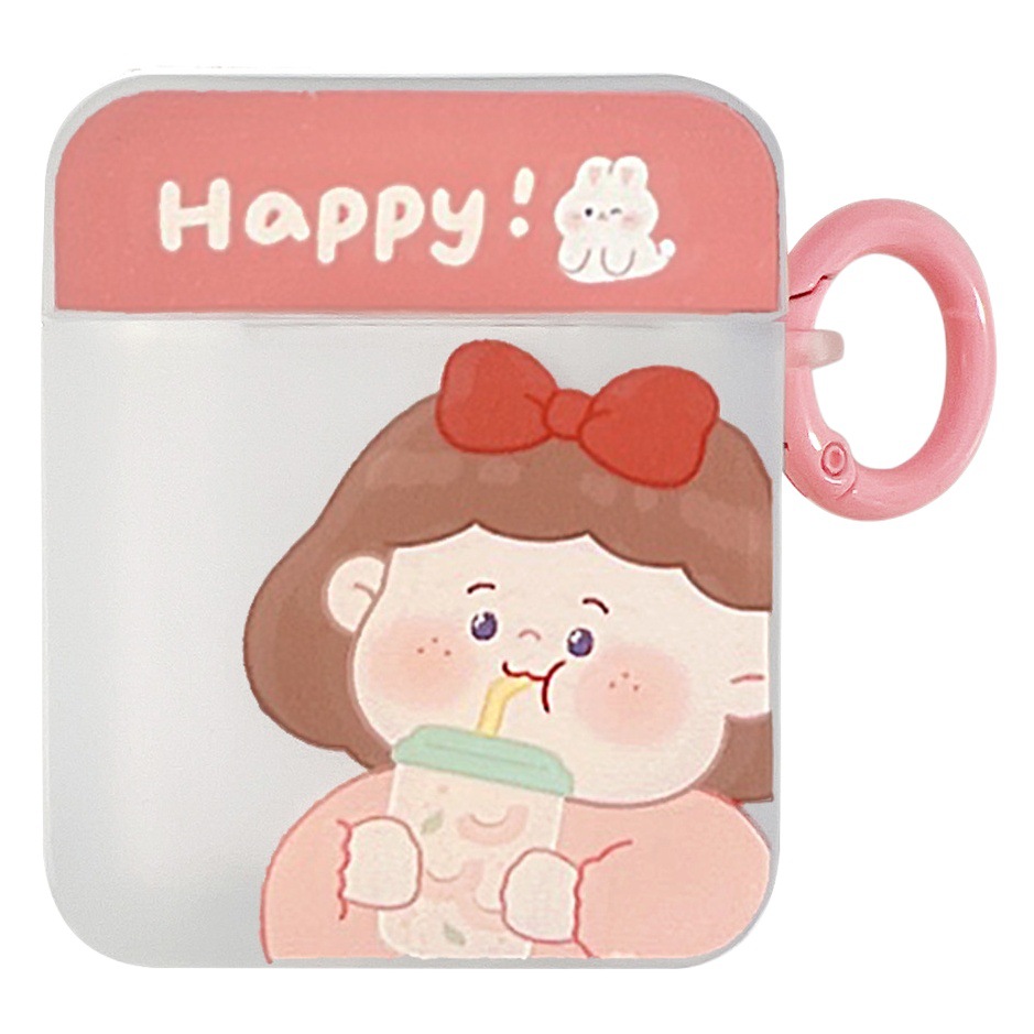 Fruta té chica para Apple AirPods2 funda protectora suave PRO 2 auricular Bluetooth caso 3 Generación de silicona suave lindo