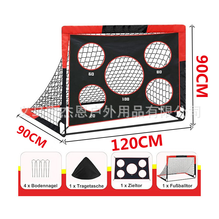Transfronteriza en stock almacenamiento plegable portátil rápido abierto gran rejilla Puerta de fútbol juguetes deportivos para niños juegos entre padres e hijos