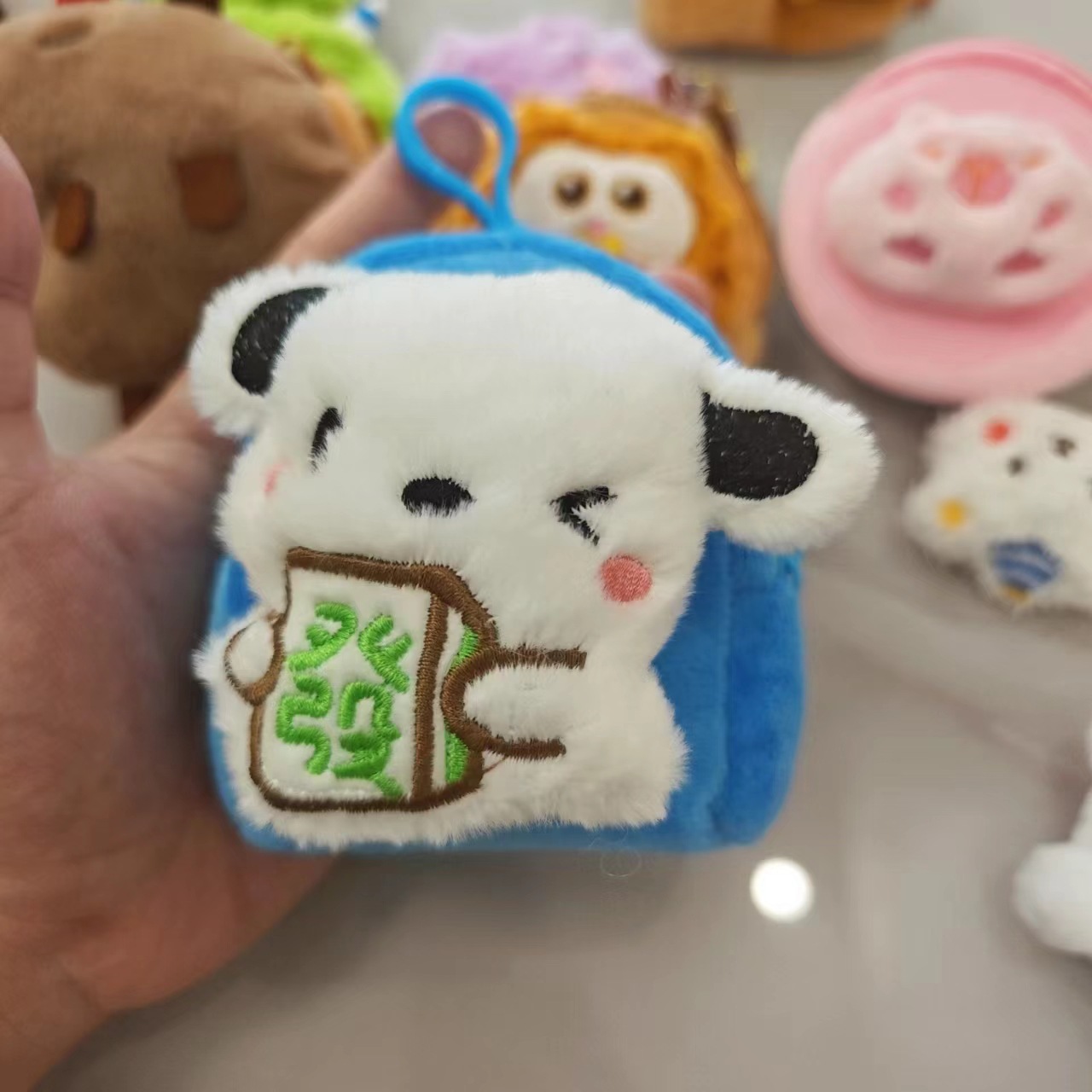 Little white dog-school bag