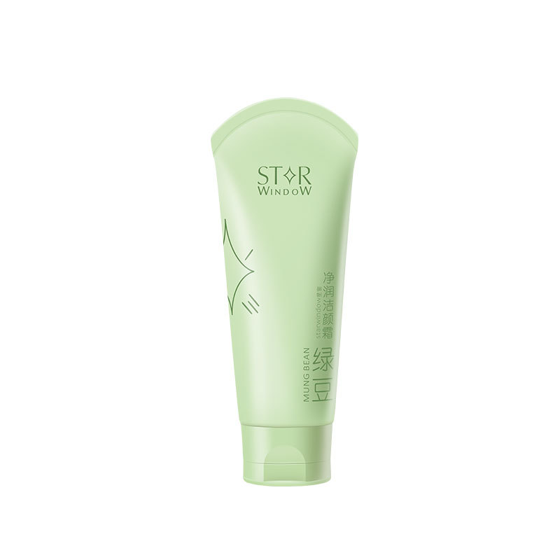 Star Window Cleansing Cream 100g Refrescante Control de aceite Transpirable Hidratante Limpiador facial de frijol mungo para la piel calmante