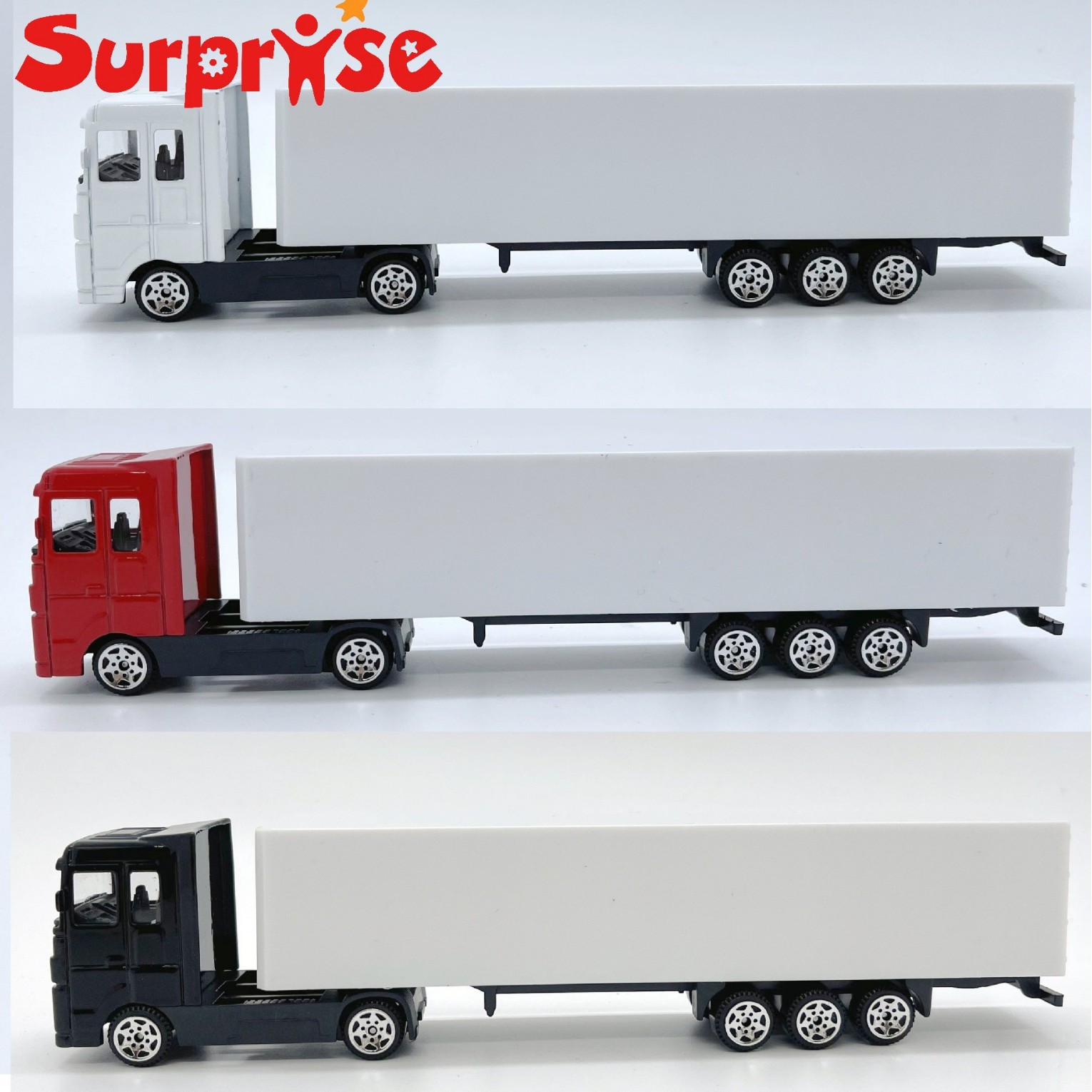 Cross-Border Customizable 1:48 34.5cm American Scania Alloy Container Truck Container Truck Model