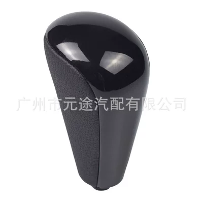 Sürətlər qutusu və əl tormozu başlıqları | gear head - sk-toyota48-nohole-gear-head-non-porous-black-leather-black-cover