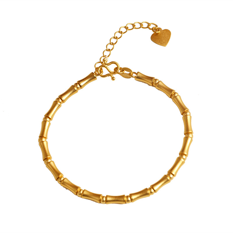 Nuevo diseño brillante pulsera de bambú esmerilado pulsera de gran altura joyería de las mujeres regalo de una sola pieza de entrega
