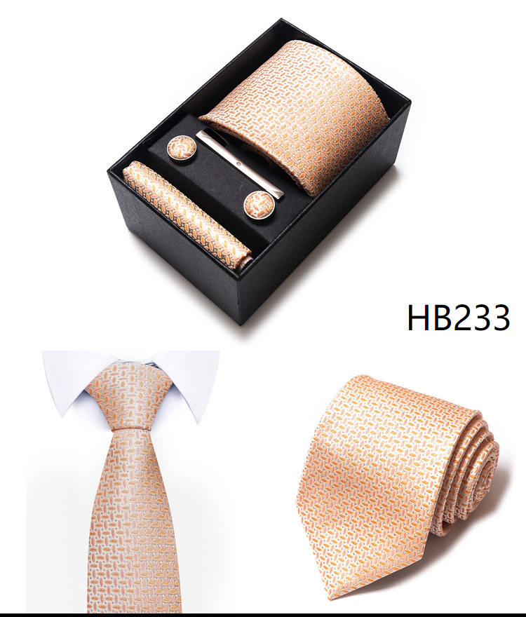 Simple Style Geometric Solid Color Polyester Yarn Men's Cufflinks Lavalier Tie display picture 32