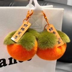 2025 ぬいぐるみ グッド柿キーホルダー 小さな柿のペンダント すべてがうまくいく柿柿如意バッグ ギフトペンダント