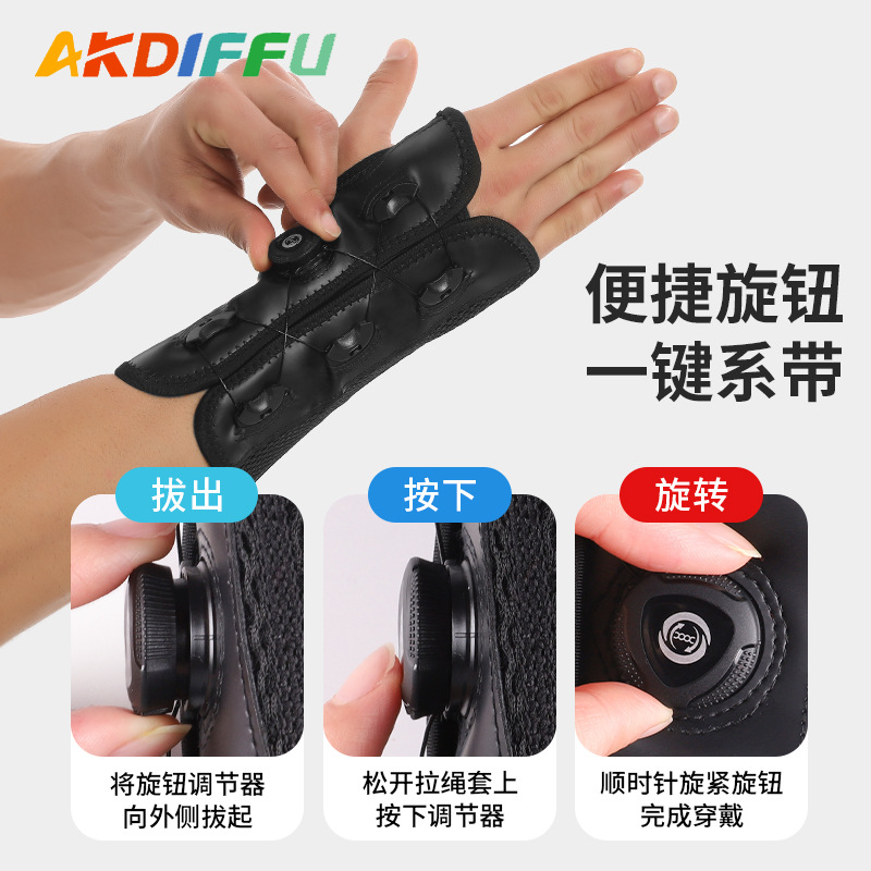 Nuevo tipo de perilla de muñeca ajustable y fijación de la abrazadera de muñeca de rango protector de muñeca articulación fijación de la muñeca brazo